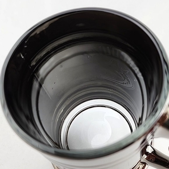 ⭐️3/ $30⭐️ Vancouver Canucks Gunmetal Steel Glass Beer Stein Size 15 OZ - Picture 5 of 12